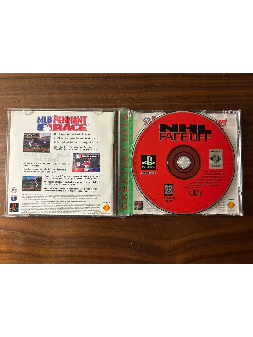 NHL FaceOff (Sony PlayStation 1, 1995)